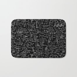 Physics Equations on Chalkboard Bath Mat | Graphicdesign, Cerebral, Discovery, Scienceequations, Physics, Mathematical, Nerd, Mathematics, Equations, Intelligent 