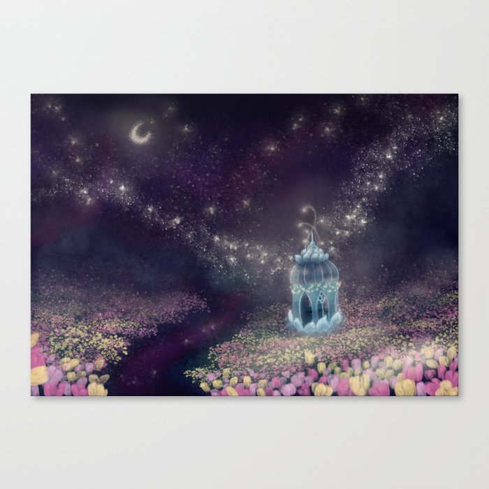 Starry Tulips Canvas Print
