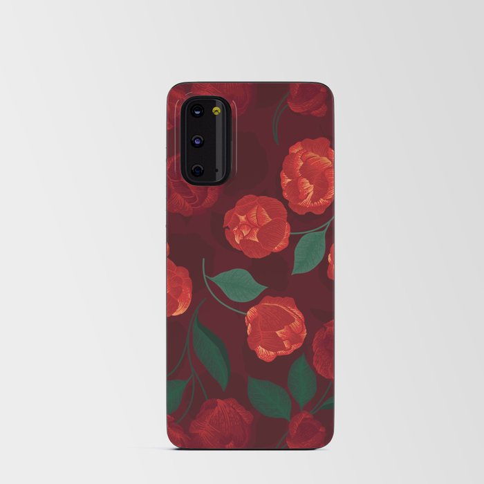 Merlot Peonies Android Card Case