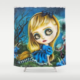 Dark Alice Shower Curtain