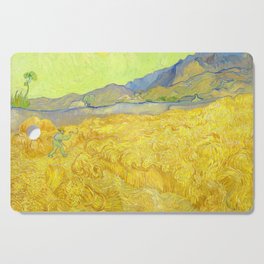 Vincent van Gogh "Wheatfield with a reaper" Cutting Board