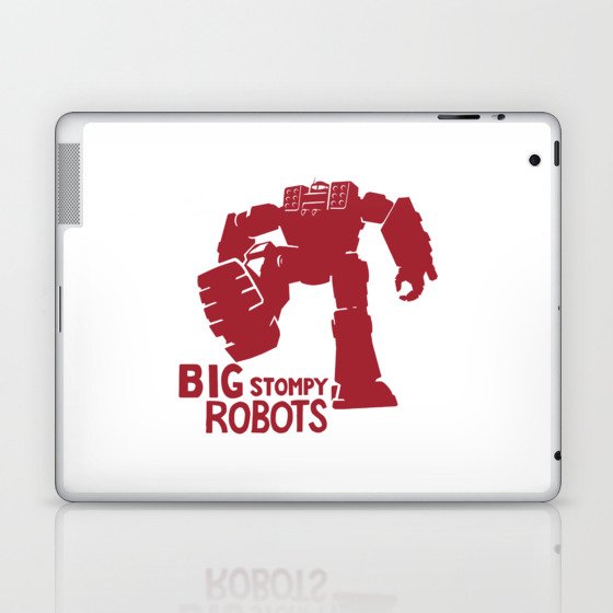 Big Stompy Robots - Red Version Laptop & iPad Skin