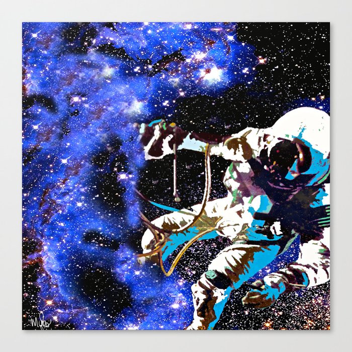 Astronaut Falling Canvas Print