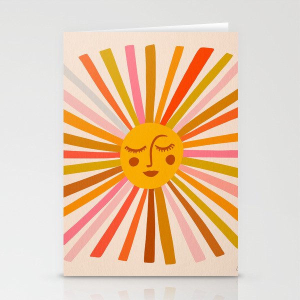 Sunshine – Retro Ochre Palette Stationery Cards