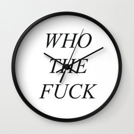 WHO TF Wall Clock