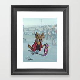 Shred Dog Terry Framed Art Print