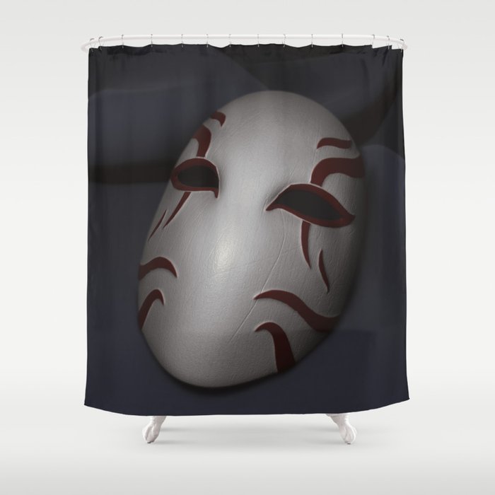 Kabuki Mask Shower Curtain