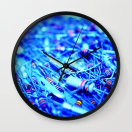 Blue Resistance Wall Clock