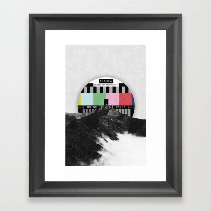 Out of the grid Framed Art Print