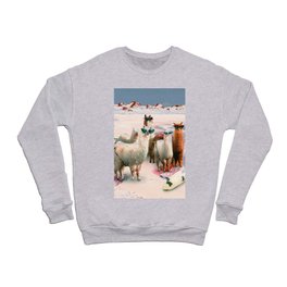 Funny Llama Beach Crewneck Sweatshirt