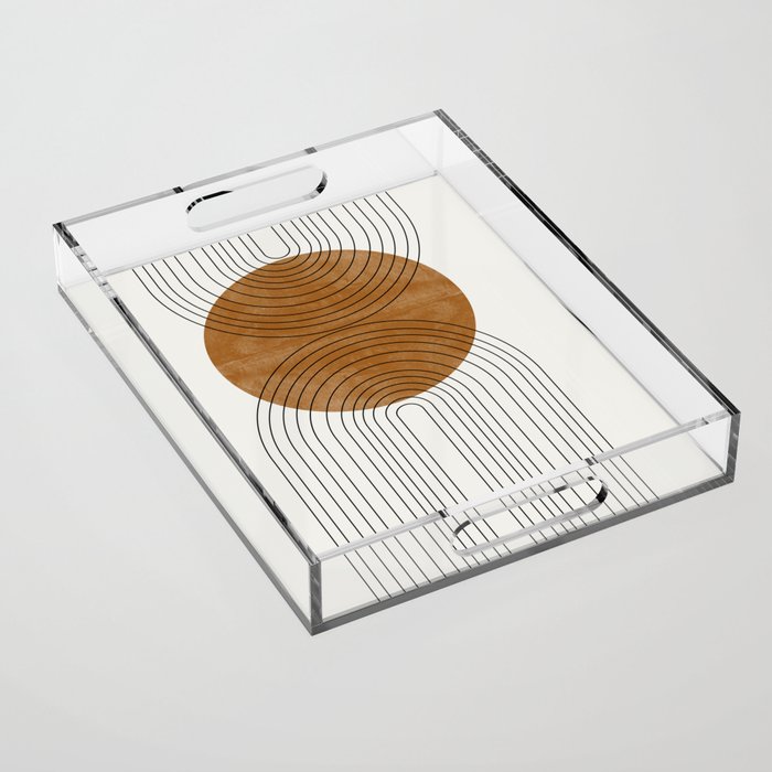 Abstract Flow / Recessed Framed  Acrylic Tray