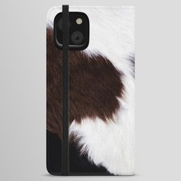 Cowhide Tuffs (Smooth Faux Print) iPhone Wallet Case