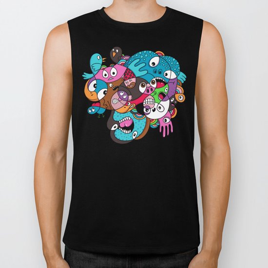 Scribble Stuff Biker Tank