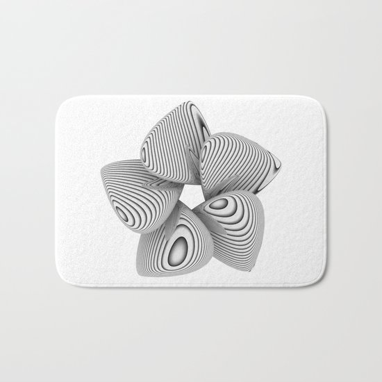 Bio Flower Art Print Bath Mat