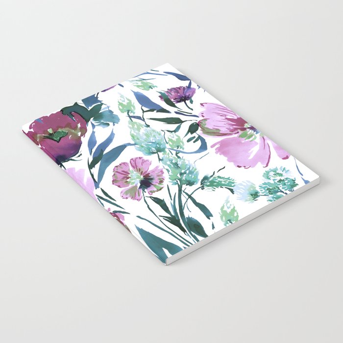 Dramatic Floral Notebook