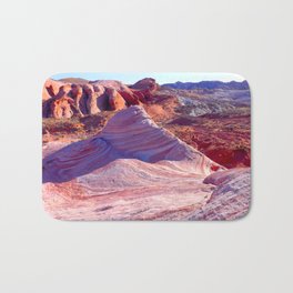 Valley Of Fire Rock Wave Formation Bath Mat