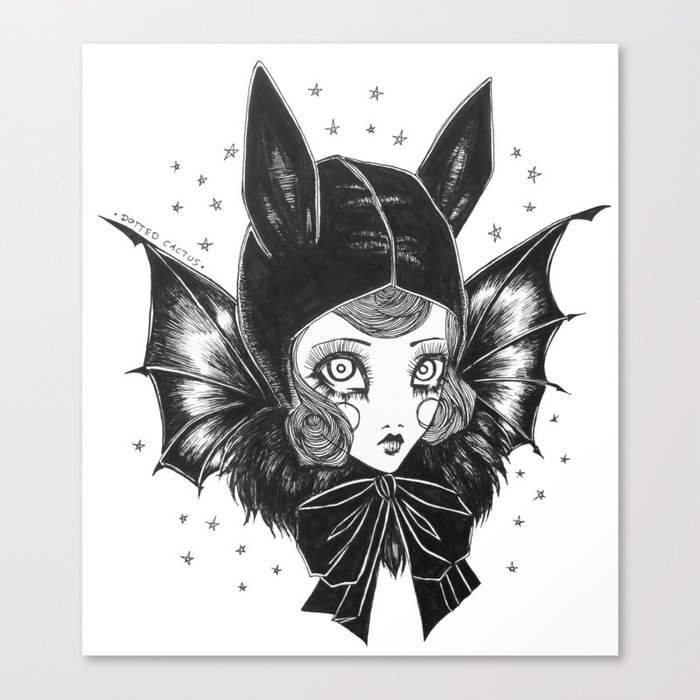 Bat Girl Canvas Print