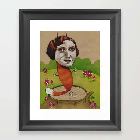FOXY Framed Art Print