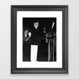 Herbert Hoover Accepting Republican Nomination - 1932 Framed Art Print