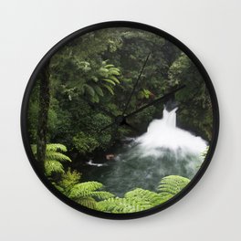 Kaituna Waterfall 2 Wall Clock