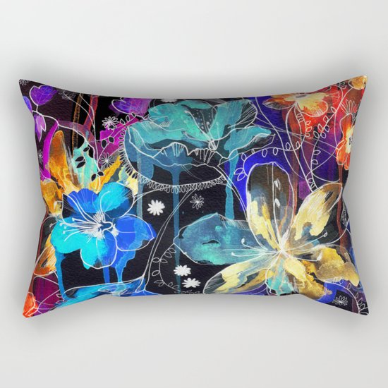 Lost in Botanica II Rectangular Pillow