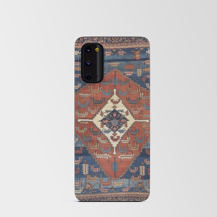 Antique Persian Rug Print, Vintage Backshaiesh Kilim Carpet Print Android Card Case