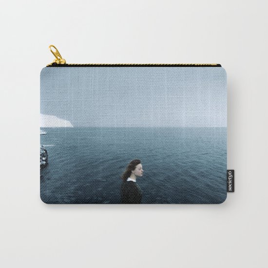 Girl ocean ice mountain Carry-All Pouch