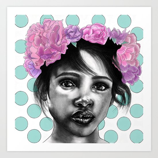 Princesse Paris Rose Art Print