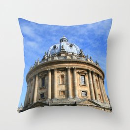 Great Britain Photography - Old Library In Oxford From The 18th Century Throw Pillow