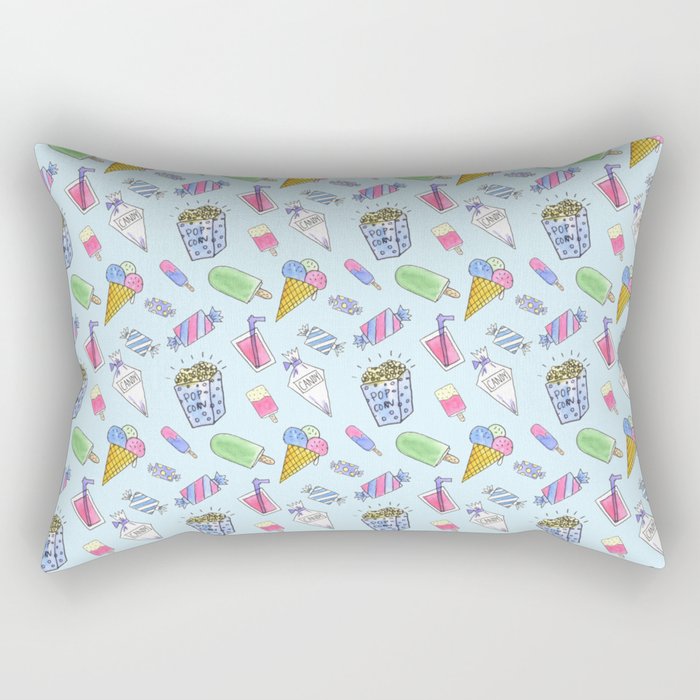 Cute candy and ice-cream pattern Rectangular Pillow