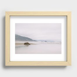 Pastel Beach Days in Oregon Recessed Framed Print