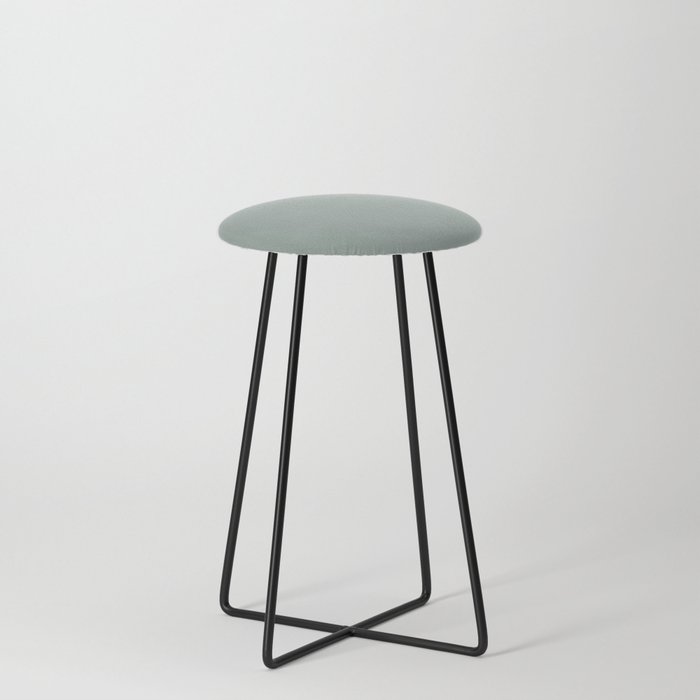 Allaying Grey Blue Green Solid Color Pairs To Sherwin Williams Halcyon Green SW 6213 Counter Stool