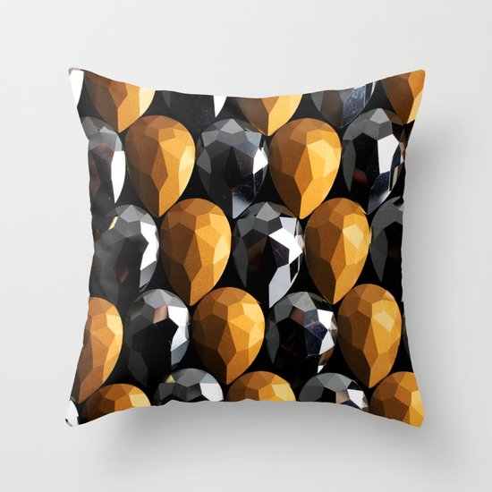 Black n Gold Throw Pillow