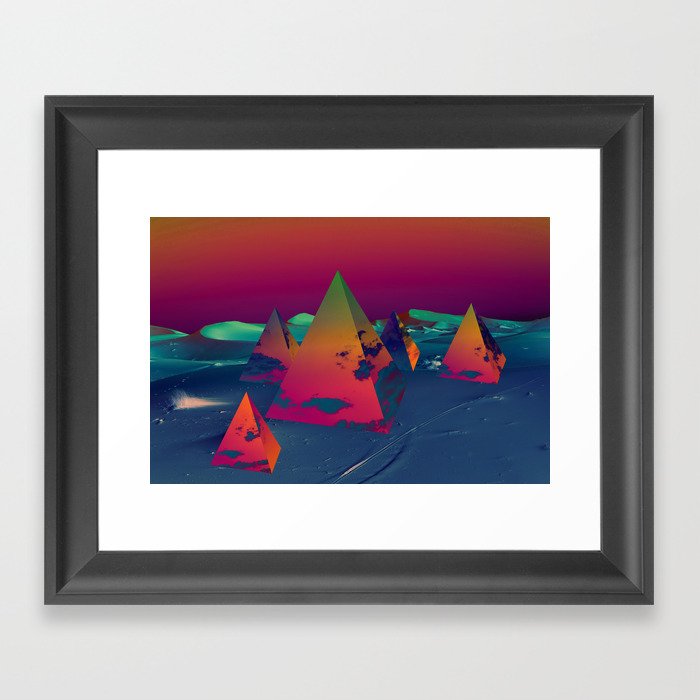 pyramids Framed Art Print