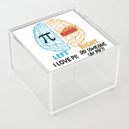 Left Brain Right Brain Pi Acrylic Box