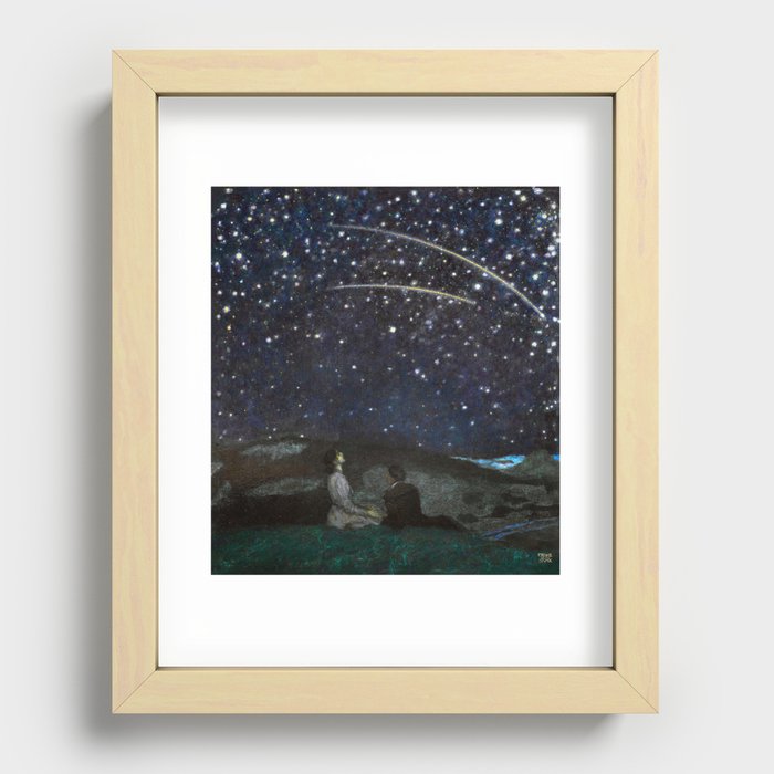 Falling Stars - Franz von Stuck Recessed Framed Print