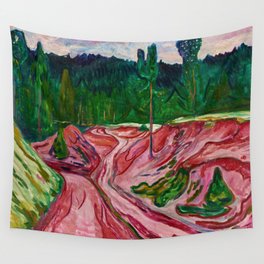 Thuringian Forest, 1904 by Edvard Munch Wall Tapestry