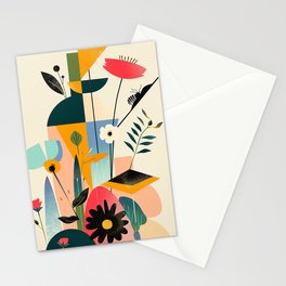Bauhaus Floral #12 Stationery Cards