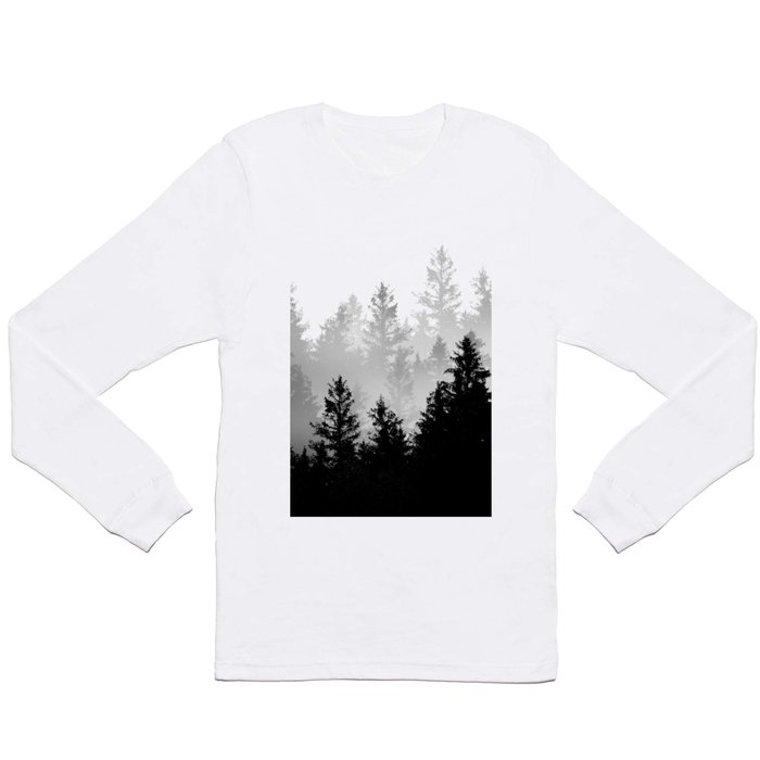 Black & White Forest Dream #1 #decor #art #society6 Long Sleeve T Shirt