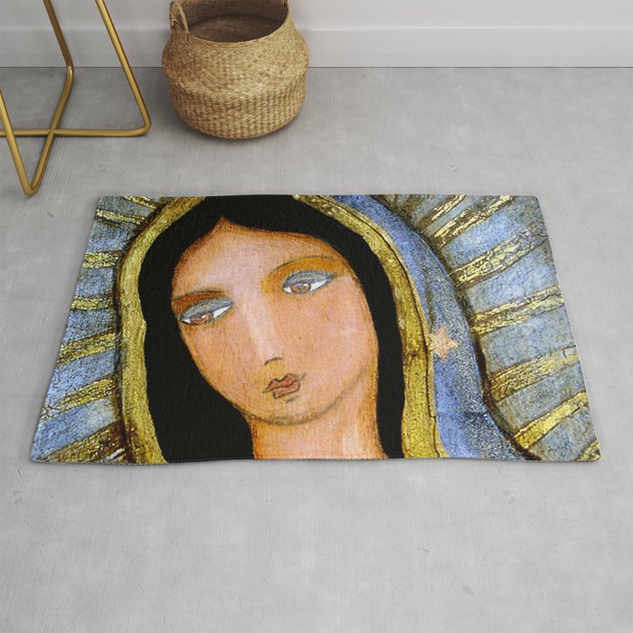 Our Lady of Guadalupe by Flor LArios Rug