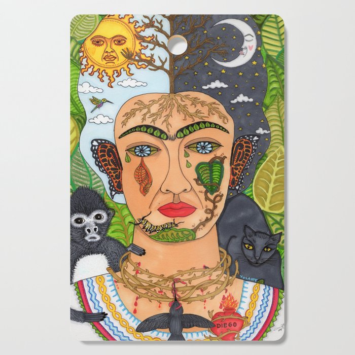 Frida Kahlo Monarca Cutting Board