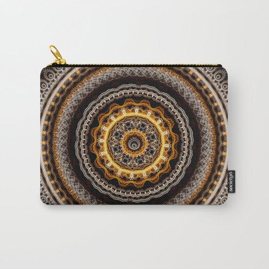 Mandala with tribal patterns Carry-All Pouch