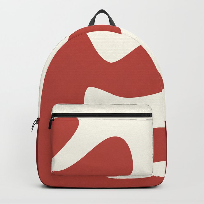 Abstract minimal plant color block 3 Backpack