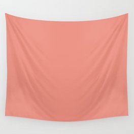 Coral color Wall Tapestry