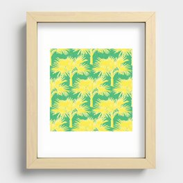 70’s Palm Springs Yellow on Kelly Green Recessed Framed Print