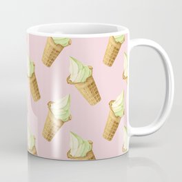Ice Cream Pattern - Pink Coffee Mug