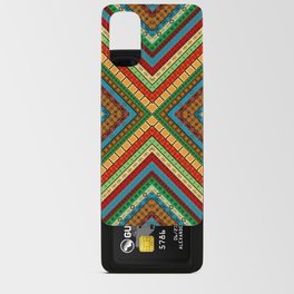 Colored african geometrical motifs background Android Card Case