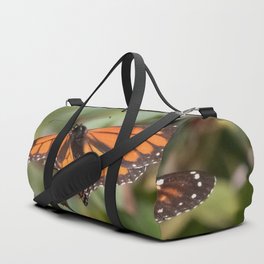 monarch butterfly perched Duffle Bag