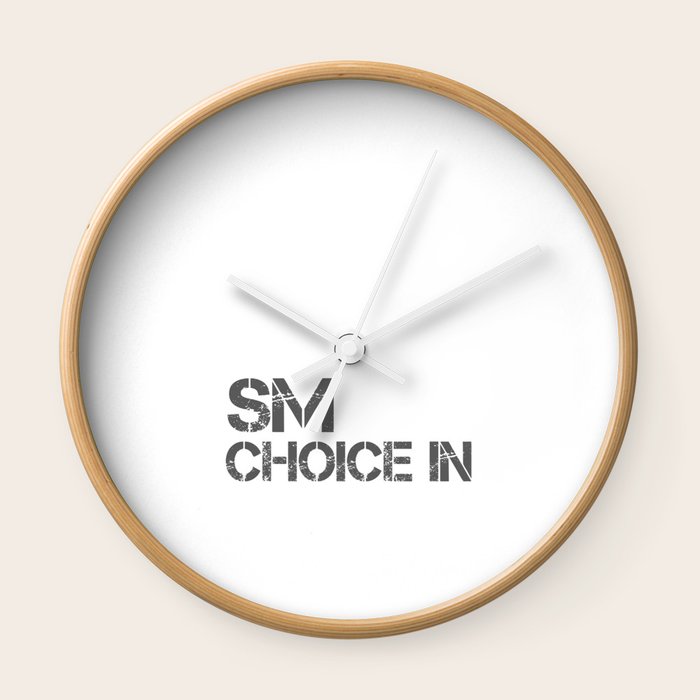 Make Smart Choice In Your Life Slice Of Goals Achievement Motivation Inspirational Statement Wall Clock By Tiant