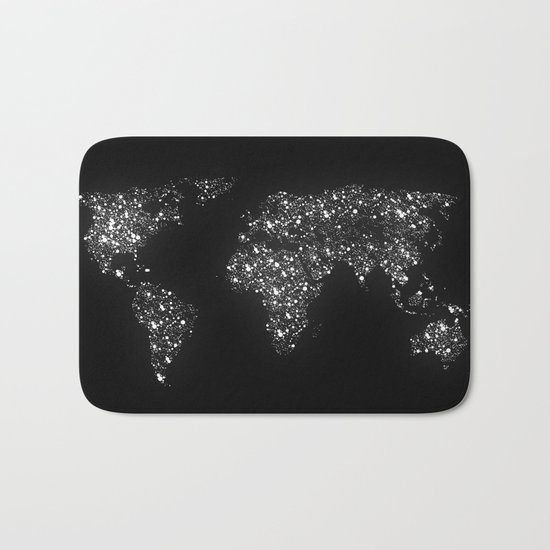 Tiny light spec in the great big universe Bath Mat